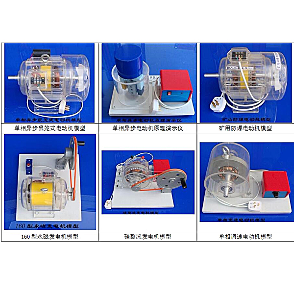 DYMX transparent motor and transformer training platform