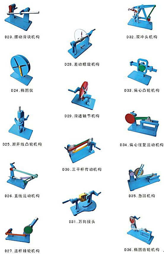 机构运动简图测绘模型（综合型）,机械制图测绘教具，各模型底板、支.jpg