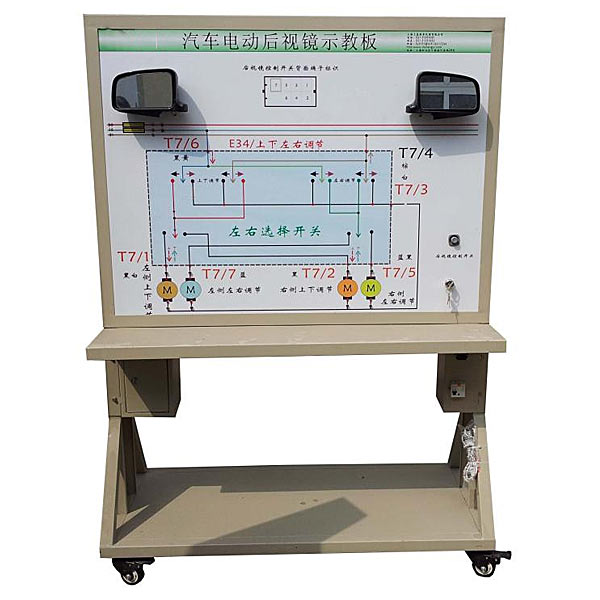 Plataforma de enseñanza y capacitación del sistema de espejo retrovisor eléctrico automotriz DYQCS-24