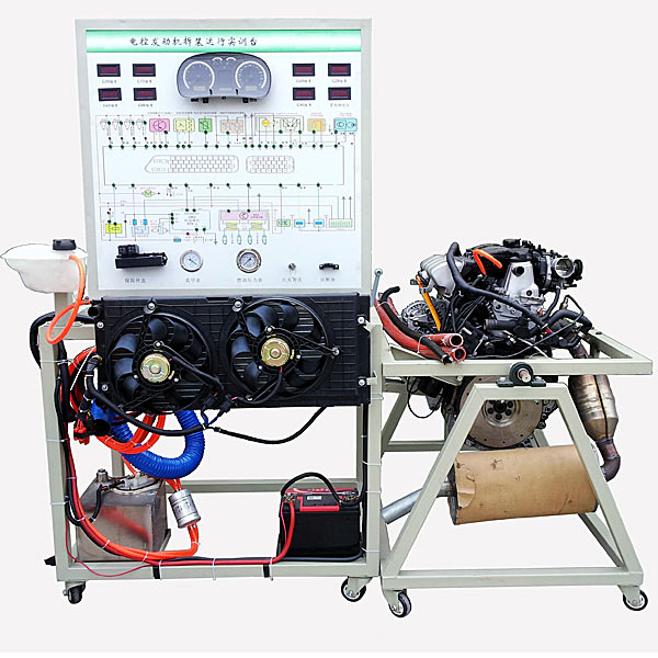 Dispositivo experimental de desmontaje y funcionamiento del motor de gasolina DYQCF-6