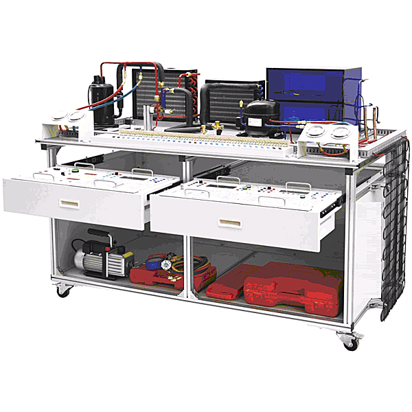 Plataforma experimental de evaluación de sistemas de refrigeración y aire acondicionado modernos DYJYD-02H