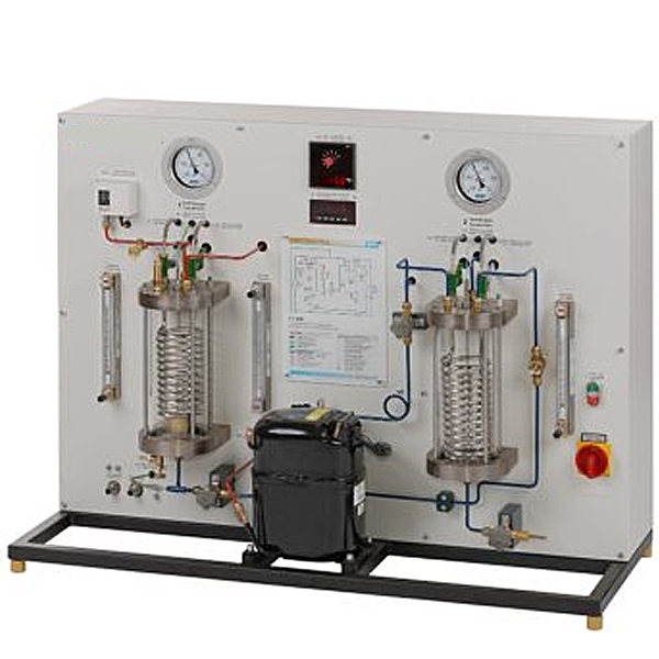 Plataforma de capacitación de demostración del ciclo de refrigeración visual DYR-M0 (flúor en el exterior y agua en el interior)