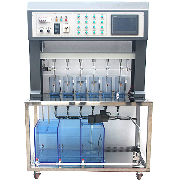 Plataforma experimental de sedimentación y coagulación inteligente DY-600